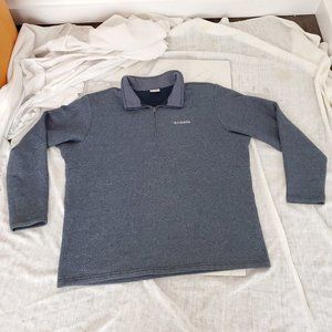 Columbia Mens Quarter Zip Pullover Sweater Sweatshirt 2xl